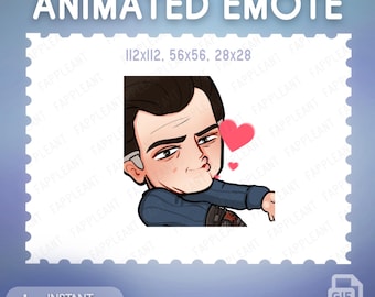 Animated Ash Williams Kiss Emote: Twitch, Discord, Kick (GIF Digital Download | Dbd emotes