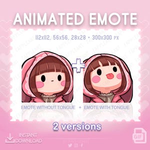 DBD Animated Nod Emote Feng min Pink Bunny | Knik-emoties | Dbd Emoji Tong | Lik-emote Twitch, Discord, Kick