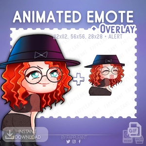 Emote animado de DBD Mikaela Reid: Superposición y alerta de Twitch (descarga digital)