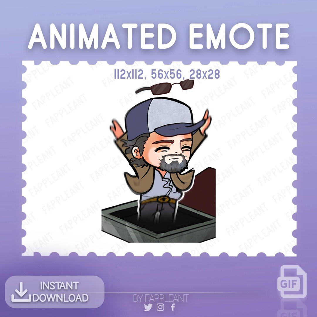 ANIMATED Emote Ace Visconti Escaping | DBD Hatch Emoji | Emotes ...