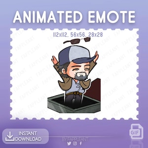 ANIMATED Emote Ace Visconti Escaping | DBD Hatch Emoji |  emotes | Discord, Twitch, Kick