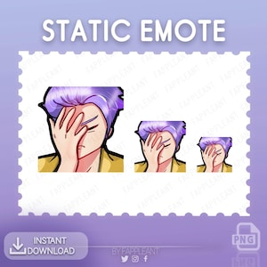 The Trickster Facepalm Emote: DBD Emoji (Digital Download)