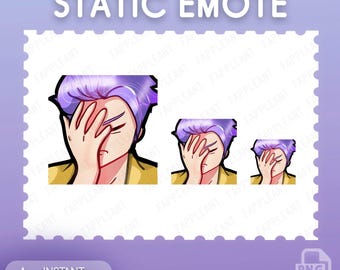 Statische facepalmkiller-emote voor Twitch, kick, discord
