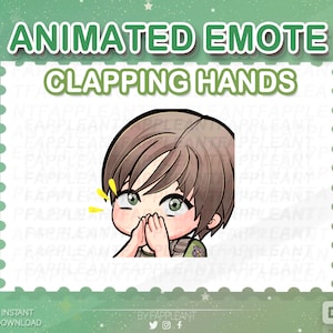 Emote de aplausos de Rebecca Chambers de DBD: GIF animado para Twitch, Discord y Kick (descarga digital)