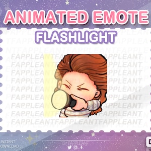 Emote animata DBD Nancy Wheeler che fa clic con la torcia, Emoji di Stranger Things, Twitch Discord Kick, emote