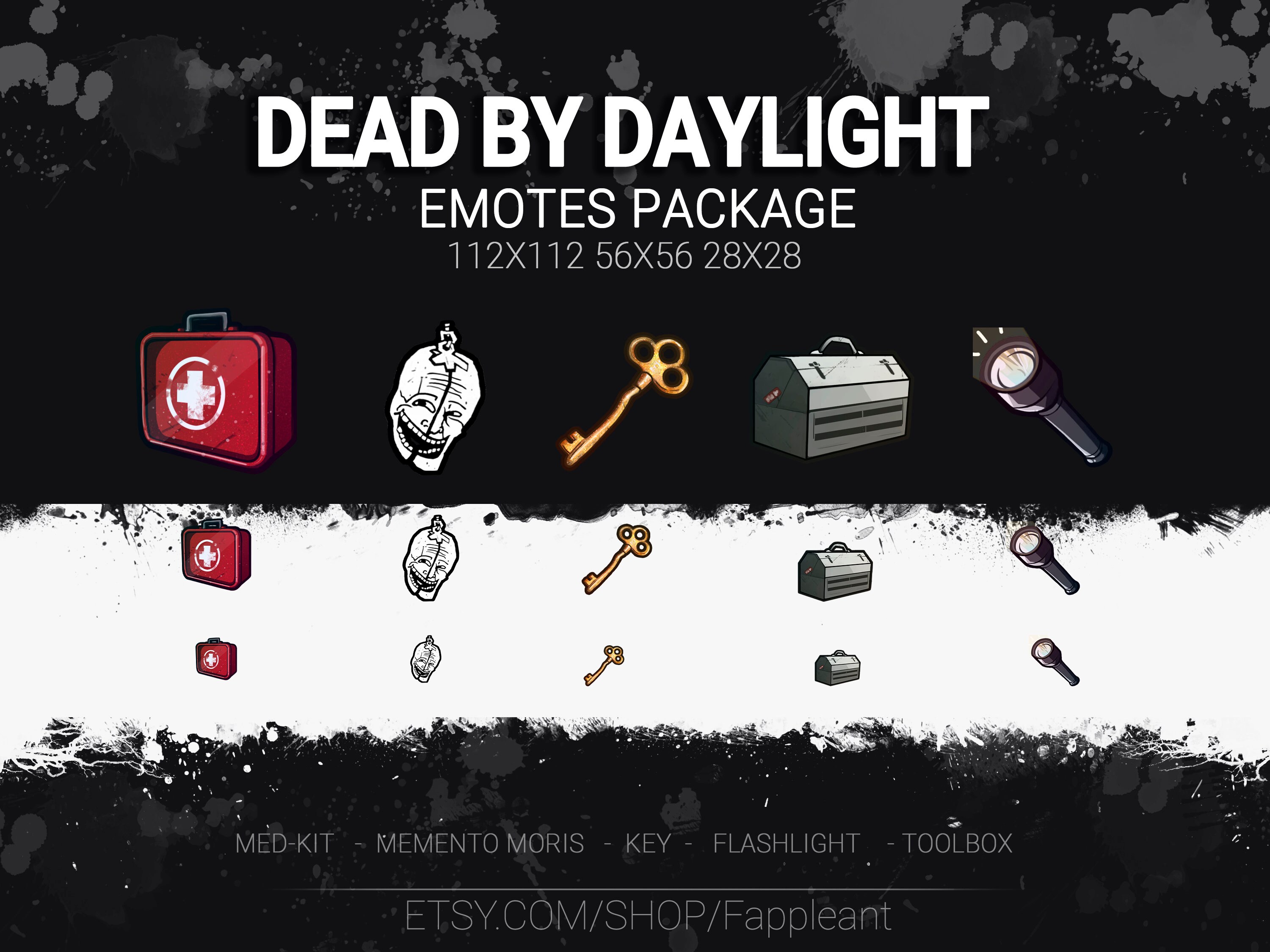 Dbd Dead By Daylight Emotes Package For Twitch Dbd Twitch Etsy Uk