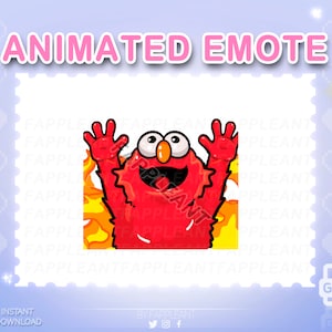 Animated Hellmo Emote, Hellmo Fire Emoji, for Twitch, Discord, Streaming
