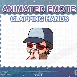 DBD Animated Ace Visconti Clapping Hands Emote | Survivor Clap Emoji, Applause | Twitch Discord Kick |  Emotes