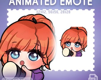 Mikaela Reid Cozy Flashlight Animated Emote: Twitch, Discord (GIF Digital Download) | Dbd emotes
