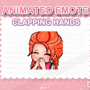 DBD Animated Meg Clapping Hands Emote | Survivor Clap emote Emoji, Applause | Twitch Discord Kick
