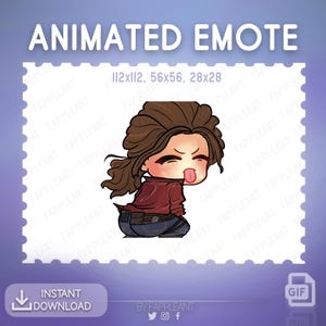 DBD Animated Claire Redfield Tbag dance Emote |  Resident Evil Emotes | Dbd Teabagging Emoji | Twitch, Discord, Kick