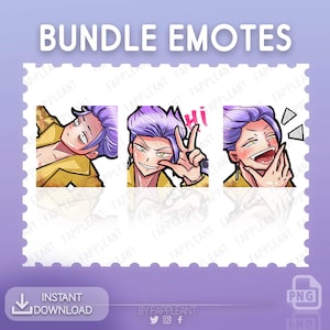 DBD Bundle emotes the trickster, Emote, Package of 3 emotes for twitch, discord and youtube