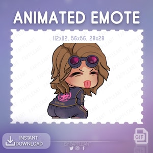 DBD Animated Yui Kimura Tbag dance Emote |  Emotes | Dbd Teabagging Emoji | Twitch, Discord, Kick