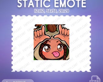 Elodie Rakoto Loser Emote: DBD Survivor Chibi Reindeer Onesie (PNG Digital Download) | Dbd emotes