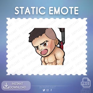 DBD Emote David king (shirtless) on the hook for Twitch and Discord | Static emoji