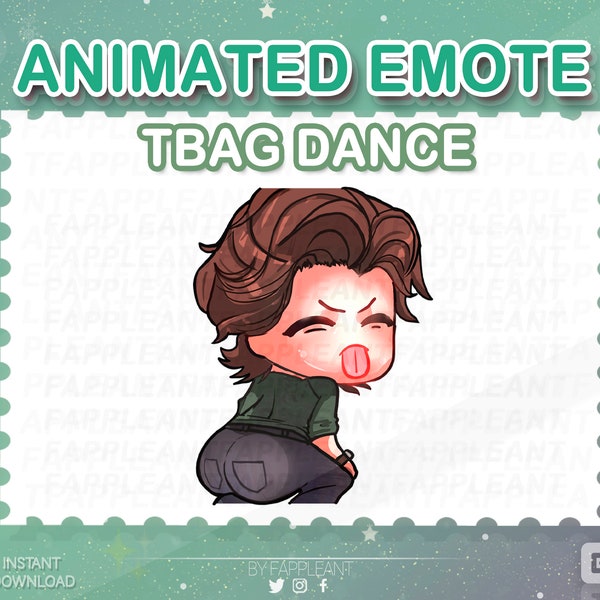 DBD Animated Steve Harrington Tbag Dance Emote | Dead by daylight Stranger Things | Dbd Teabagging Emoji | Twitch, Discord, Kick