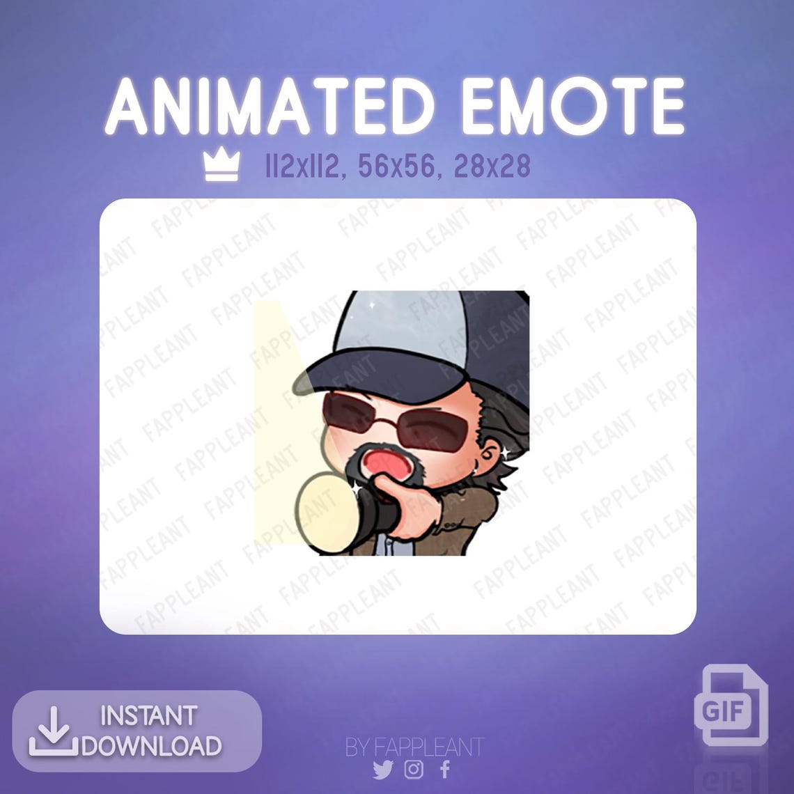Emote animado DBD Ace Visconti Linterna haciendo clic / Emoji de ...