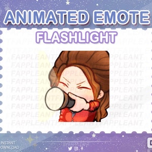 DBD Animated Emote Claire Redfield Flashlight Clicking | Resident Evil Emoji | Twitch Discord Kick |  Emotes