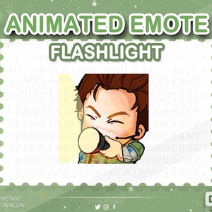 DBD Animated Emote Chris Redfield Flashlight Clicking | Resident Evil Emoji | Twitch Discord Kick |  Emotes | Dbd emotes