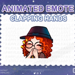 Emote animado de aplausos de Mikaela de DBD: Bruja Chibi, Twitch/Discord/Kick (Descarga digital)
