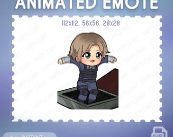 DBD Leon Kennedy Hatch Escape Animated Emote: Resident Evil (Digital Download) | Dbd emotes