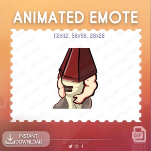 DBD ANIMATED Pyramid Head Dance emote, The Executioner killer gif per twitch, discord