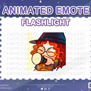 DBD Mikaela Reid Flashlight Animated Emote: Twitch, Discord, Kick (GIF Digital Download)