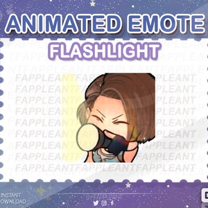 DBD Animated Emote Jill Valentine Flashlight Clicking | Resident Evil Emoji | Twitch Discord Kick |  Emotes