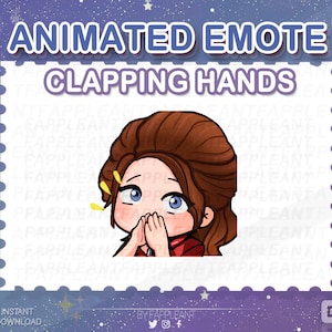 DBD Animated Claire Redfield Clapping Hands Emote | Survivor Resident Evil Clap Emoji | Twitch Discord Kick |  Emotes