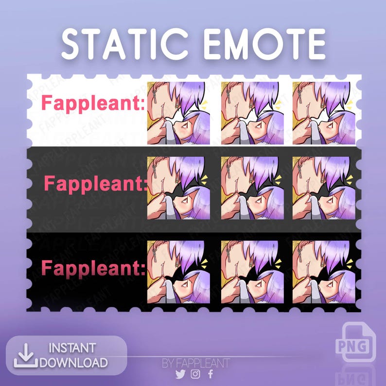 Static chibi-style emote showing a dark romance-inspired scene with a male character gently holding the clothing of a female character in an intense emotional moment. High-quality PNG emote with transparent background designed for Twitch, Discord, Kick, and YouTube live stream reactions. Expressive gaming-inspired digital emote for storytelling and chat engagement. Includes multiple sizes: 112x112, 56x56, and 28x28 pixels. Perfect for streaming communities and dramatic roleplay-style content.
