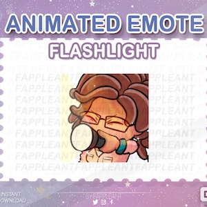 Animated Claudette Flashlight Emote | Flashlight clicking Emoji | Twitch Discord Kick