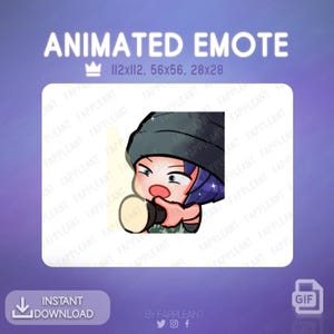 Emote animado DBD de Nea Karlsson con clic de linterna / Emoji de superviviente en Twitch y Discord