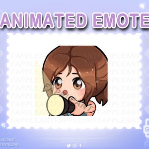 DBD-geanimeerde emote Lara Flashlight | Overlevende zaklamp klikkende emoji | Twitch Discord-kick |  Emotes