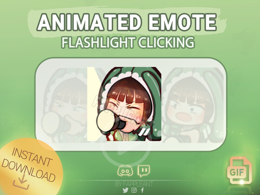 DBD Animated Emote Feng Min Bunny Greenflashlight Survivor Flashlight