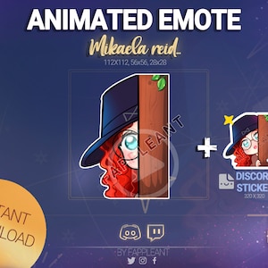 Emote animado de Mikaela Lurk: Bruja Chibi DBD (Descarga digital)