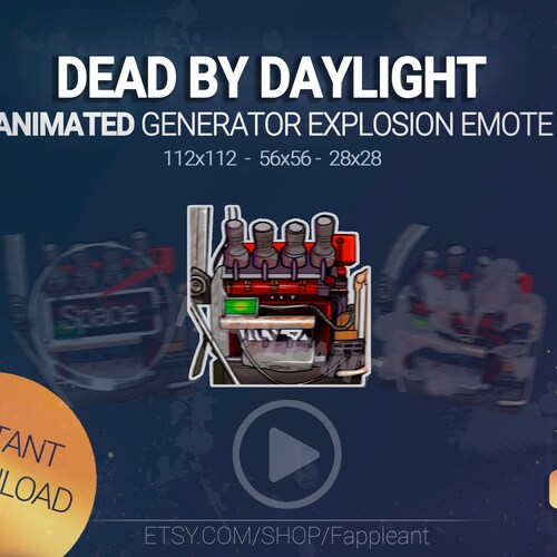 DBD ANIMATED Generator Explosion Emote Dead by Daylight Etsy New Zealand