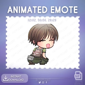 DBD Animated Rebecca Chambers Tbag dance Emote | Resident Evil Emotes | Dbd Teabagging Emoji | Twitch, Discord, Kick