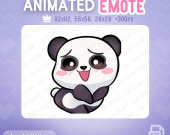 Animated Shy Panda Emote | Cute Dancing Panda Emoji for Twitch, Discord & Stream Alerts