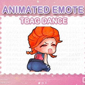 DBD Animated Meg Thomas Tbag dance emote |  Emotes | Dbd Teabagging Emoji | Twitch, Discord, Kick