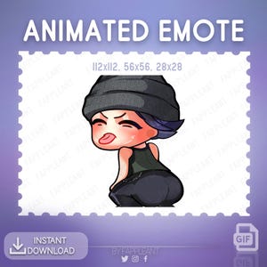 Emote animado DBD de Nea Karlsson Tbag Dance / Emoji de twerk / Emoji para Twitch y Discord