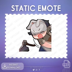 Emote DBD La Cazadora Lanzando un hacha para Twitch, Discord, Youtube, patada / Emotes