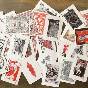 Our Mind's Eye: baralho de cartas desenhado à mão colaborativo