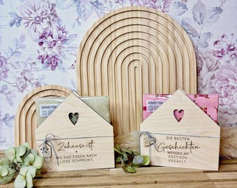 Serviettenhalter Servietten Holz Deko Küche Essen Geschenk Geburtstag Aufbewahrung Esstisch Mitbringsel Kleinigkeit Tischdeko Essen Zuhause
