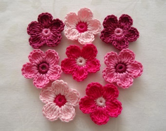 Crochet flowers crochet applique patch applique