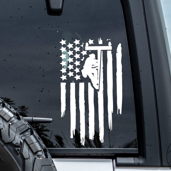 Lineman Decal, Journeyman Lineman Decal, Lineman Car Decal, Truck Window Decal, Lineman Car Decal