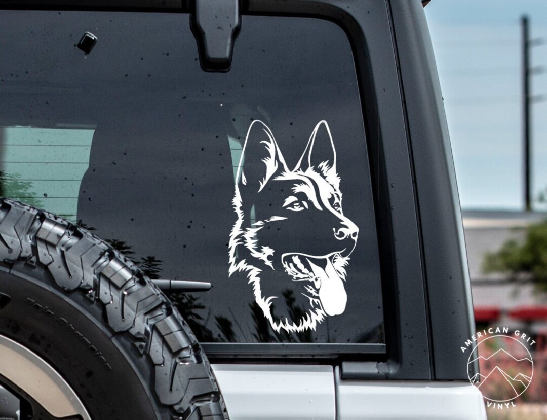 German Shepherd Decal, Dog Decal, German Shepherd Vinyl Decal, Car