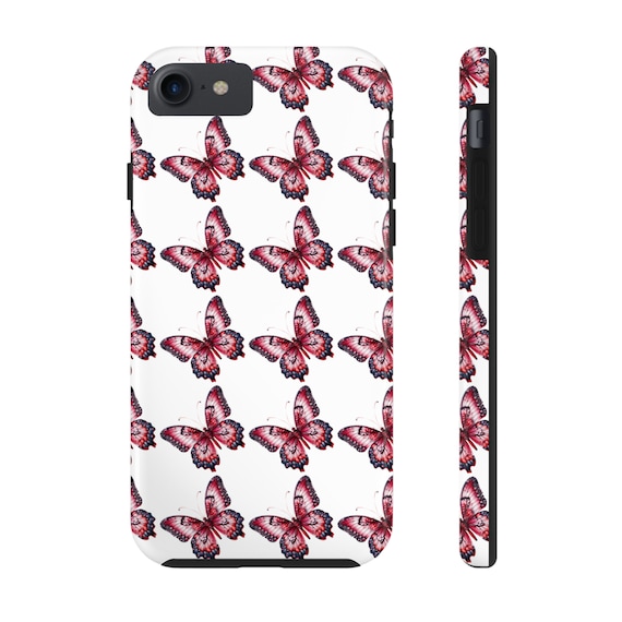 Mystical Butterfly iPhone Case, Retro-Inspired, Clear Case for iPhone 14, iPhone 13, Mystical Butterfly Haven, Nature Lovers, Tough Phone