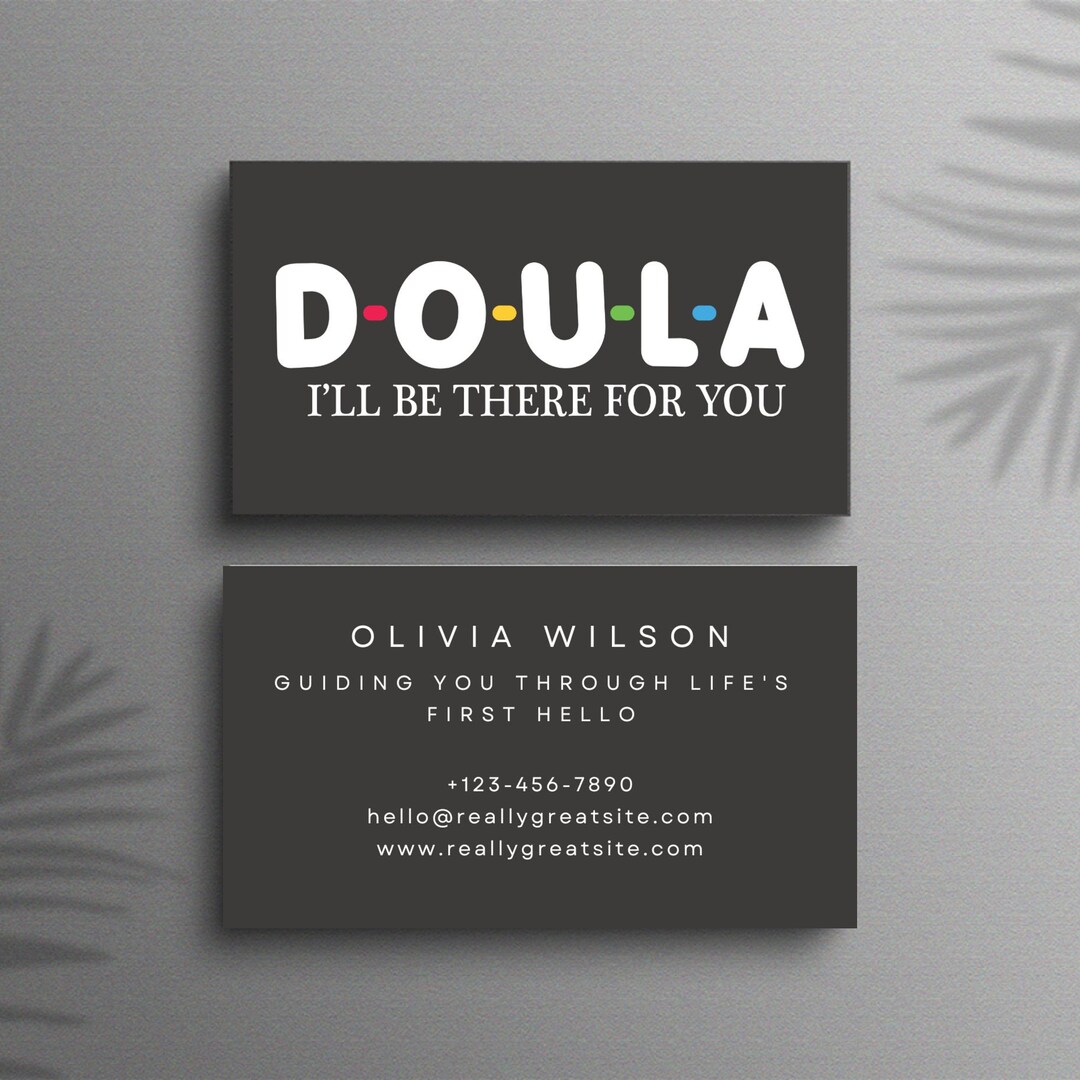Whimsical Womb Warrior - Editable Doula Business Card - Instant ...