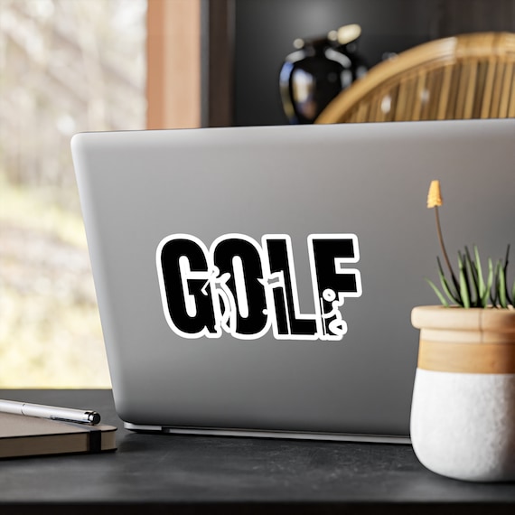 Golf Stickers, Golf Lover Gift, Golf Lover Sticker, Macbook Stickers, Bookish Stickers, Sports Sticker, Sports Stickers, Stickers for Golf
