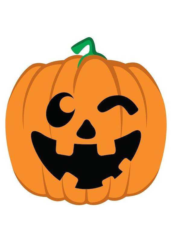 Halloween PNG | Pumpkin PNG | Halloween Winking Pumpkin | Halloween Pumpkin Sublimation | Halloween Designs | Halloween Cookie Cutters